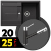 BLANCO SET 09-D 25 METRA 45 S + KANO-S antracit