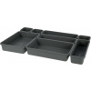 Storage Solutions Organizéry do zásuvek - sada 8 kusů, šedé