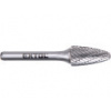 Extol Industrial 8703755 fréza karbidová, okrúhly oblúk, pr.12x25mm/stopka 6mm,sek stredný (double-cut)