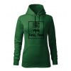 Dámská mikina s vlastním potiskem Velikost: XS, Barva: Lahvově zelená