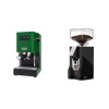 Gaggia Classic E24 BC, green + Eureka Mignon Silenzio 55, CR black