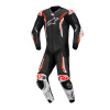 Jednodílná kombinéza GP TECH V5, ALPINESTARS (černá/bílá/červená fluo, vel. 56)