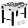 Stolný futbal detský Derby Real BW (Pevné nohy so štvorcovou základňou, elegantné biele prevedenie vhodné do každej detskej izby. Veľkosť 4ft, tyče 13mm)