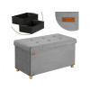 InternetovaZahrada - Úložná lavica 76x38x42 cm - sivá