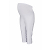 Be MaaMaa Tehotenské 3/4 nohavice s elastickým pásom - biele, vel´. XXL XL (42)