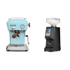 Ascaso Dream PID, Kid Blue + Eureka Atom 60, black