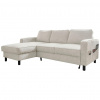 MID.YOU ROHOVÁ SEDACIA SÚPRAVA, textil, béžová - Online Only obývacie izby - 001454003204