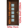 Soft Vchodové plastové dvere Lucy 75x220 cm - Akce!