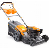 Benzínová kosačka Powermat pohon kolies šírka kosenia 46 cm objem motora 173 cm³ objem koša 62 l