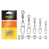 Delphin Rolling swivel with Crosslock snap BN veľ.1