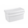 Vedro Plastbox biele obdĺžnikové 12 l s vekom, s atestom pre styk s potravinami