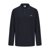 Slazenger Long Sleeve Plain Polo Men Navy XL