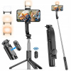 SELFIE TYČ STATÍV NA TELEFÓN BLUETOOTH KIJEK TRIPOD DRŽIAK DLHÝ S LED