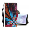 Peňaženkové kožené puzdro na Xiaomi Mi Note 10 - Colorful Flower