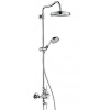 Axor Montreux - Showerpipe s termostatickou batériou a hornou sprchou 1jet, chróm 16572000