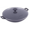 Kamille Wok Litinová pánev Wok s poklicí 30 cm