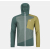 ORTOVOX Pánska vetruodolná bunda WINDBREAKER JACKET arctic grey - zelená Veľkosť: M