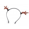 Čelenka do vlasov vianočná / párty čierna 1ks