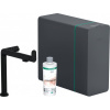 HANSGROHE Aqittura M91 páková drezová batéria s chladiacim zariadením a filtráciou, 1jet, výška výtoku 240 mm, matná čierna, 76837670