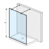 Jika PURE Walk-in stena 140x200cm,profil strieborný,sklo číre Jika PerlaGlass+2x Vzpera H2674220026681