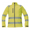 Cerva Sheldon Hv Pánska softshellová bunda HI-VIS 03010693 žltá XS