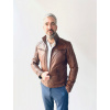 Max Original Leather Pánska kožená bunda DAMIAN cognac (3XL 58-60) - Cognac - 3XL