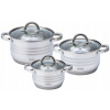 Súprava hrncov Klausberg nerezová oceľ 6 ks