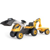 Smoby Traktor s bagrom a nakladačom Builder Max s vlekom na šliapanie