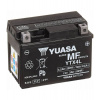 Motobaterie 12V, YTX4L, 3,2Ah, 50A, bezúdržbová MF AGM 114x71x86, YUASA originál (aktivovaná ve výrobě)