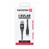 Swissten 71541010 dátový USB-C, 60W / 3A / 1x USB-C(M) / 1x USB-A(M), 1,5m, šedý