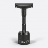 Steve's Adjustable Razor – kovová bezpečnostná britva s nastaviteľným uhlom a kompatibilnými čepieľkami Typ: se stojánkem Nastaviteľný holiaci strojček s vymeniteľnými čepeľami