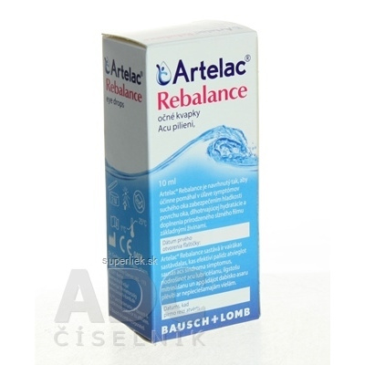 Artelac Rebalance očné kvapky 1x10 ml, 4030571003540