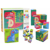 mamido Edukačné puzzle 6v1 skladačka kocky 6 obrázkov dinosaury 9 dielov
