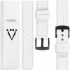 Pásik 22 mm pre hodinky Samsung Galaxy Watch kožený, biely MOVEAR