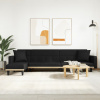 zahrada-XL Pohovka v tvare L čierna 275x140x70 cm látka 3157234