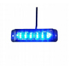 LAMPA STROBOSKOP LED 6 modrá POLÍCIA STRAZ 12V