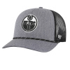 47 Brand NHL Edmonton Oilers Carbon Rope '47 Trucker Charcoal one size