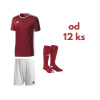 Futbalová sada Adidas Entrada 18 pre celé mužstvo, od 12 ks, bordová počet ks v sade: 12 hráčskych setov