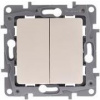 Legrand Double button Niloe 6A cream (764608)