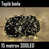 Vianočné osvetlenie LED 300 teplá biela 15m