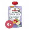 6x HOLLE Tropic Tiger Bio ovocné pyré jablko, mango a maracuja, 100 g (8 m+)