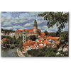 Vymalujsisam.sk Diamantovanie podľa čísiel - Český Krumlov Veľkosť: 40x60cm, Rám: Bez rámu, iba zrolované plátno, Diamanty: Hranaté