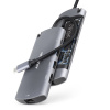 Axagon HMC-6M2, USB 3.2 Gen 1 hub, porty 2x USB-A, HDMI, RJ-45 GLAN, SATA M.2 slot, PD 100W, kabel USB-C 18cm HMC-6M2