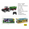 Ramiz Červený R/C traktor so zeleným prívesom