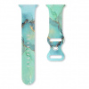 eses Silikónový mramorový remienok pre Apple Watch - Tyrkysový, 38mm, 40mm, 41mm