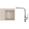 Set Franke G283SA (dřez CNG 611-62 TL/7 Sahara + baterie FC 6986.501 SMART GLENDA Celonerez) 114.0759.040