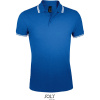 SOL's Collection Polokošile Pasadena Men, piqué, krátký rukáv, pánská COT25057765105-royal blue/ 2XL Modrá/bílá
