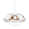 PREZENT 74197 H03 LYRA ACRYL 1xE27/60W,WHITE/BROWN,PENDANT