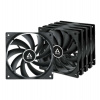 ARCTIC F12 Value Pack (Black) - ARCTIC F12 Case Fan - 120mm case fan low noise - Pack of 5pcs (ACFAN00248A)