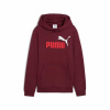 Dievčenská mikina s kapucňou Puma Essentials 2 Color No. 1 Hnedočervená